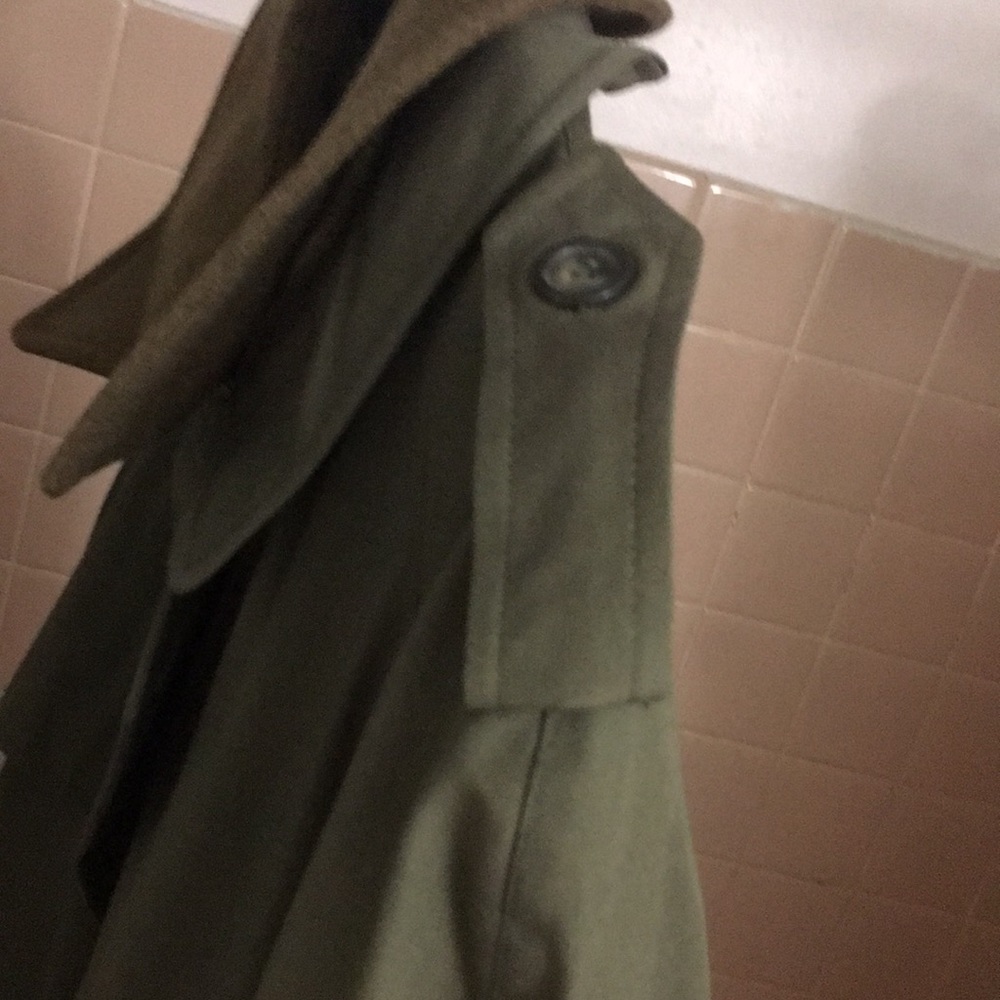 Vintage Weather O Not Olive Green Trench Coat by Orion Stella Ti Guidance - Picture 4 of 15